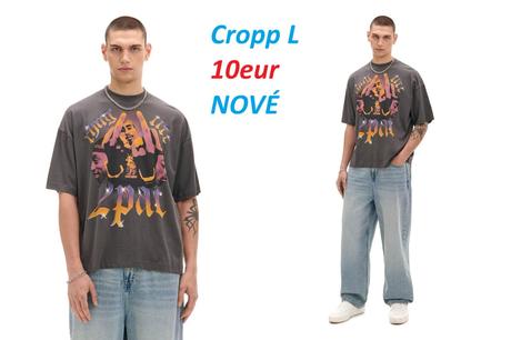 Tričko lebky, tričko naruby, h&m,l / m