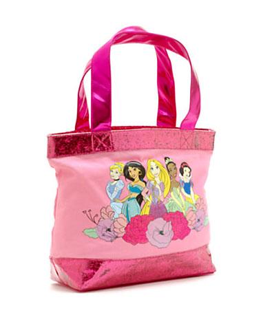 Veľká dievčenská taška s princeznami,