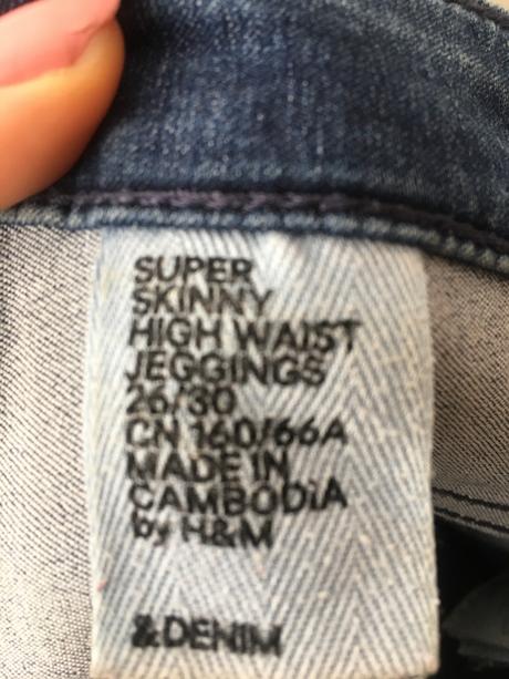 Super skiny rifle, h&m,xs