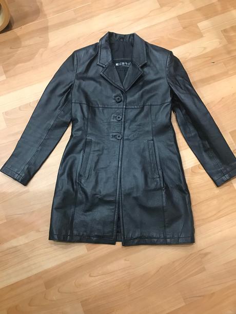 Predám dámsky kožený kabát, 44