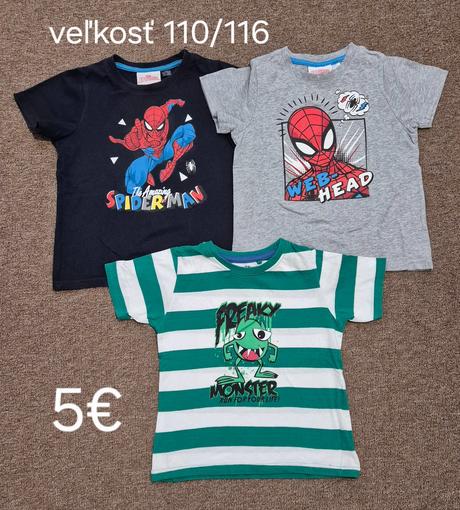 Balík oblečenia veľkosť 110/116, 104–116