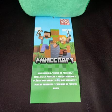 Plyšová minecraft pokladnička creeper 20cm,
