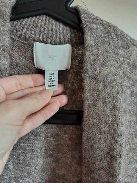 Hrejivy kardigan, h&m,s