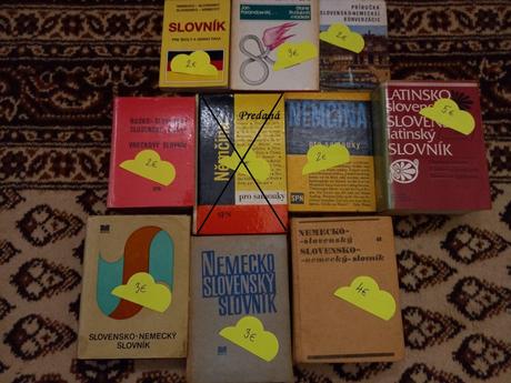 Jazykové učebnice - slovníky,