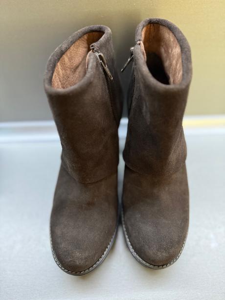 Kožené kotníkové čižmy casual, 36