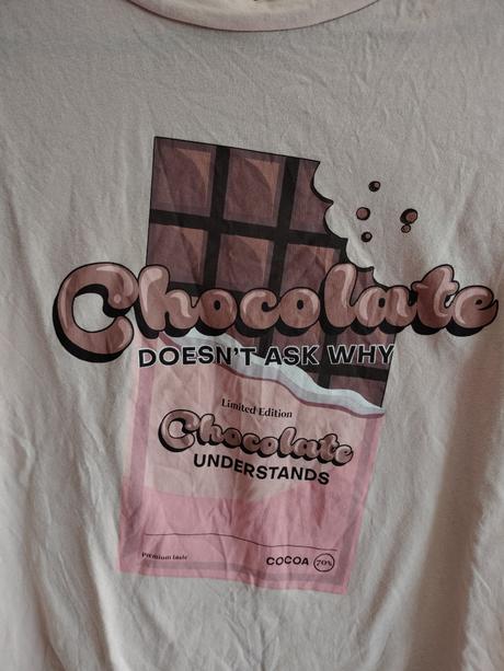 Cropp čokoláda tričko, m