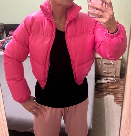 Krátka bomber bunda shein, s