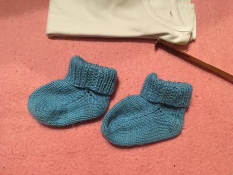 Štrikované ponošky/papučky na 6-9 mesiacov, 17