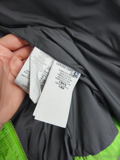 Luxusna zimna bunda versace s pravou kozusinou, versace,xs