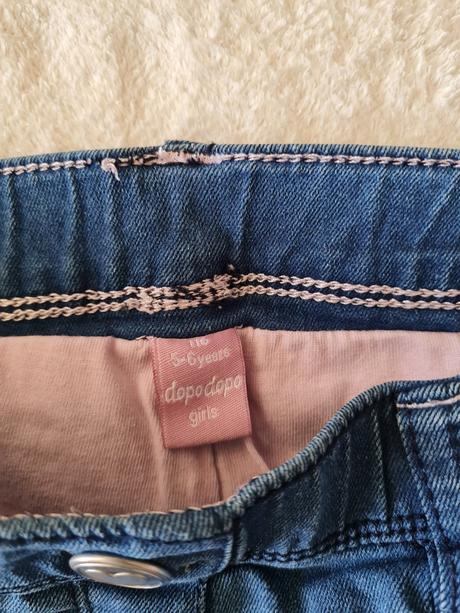 Zateplené rifle dievčenské veľ. 116, dopodopo,116