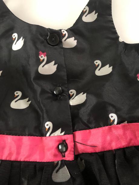 Šaty s labuťami, h&m,92