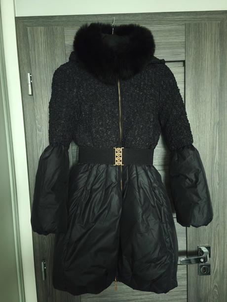 Zimna paperova bunda s pravou kozusinkou, s