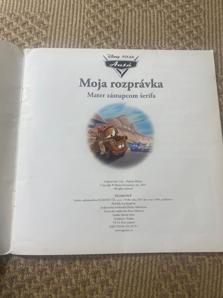 Disney pixar moja rozprávka mater zástupcom šerifa,