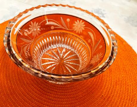 Sklenená misa bohemia, 