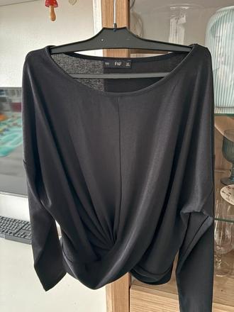 Čierny top f&f, f&f,s