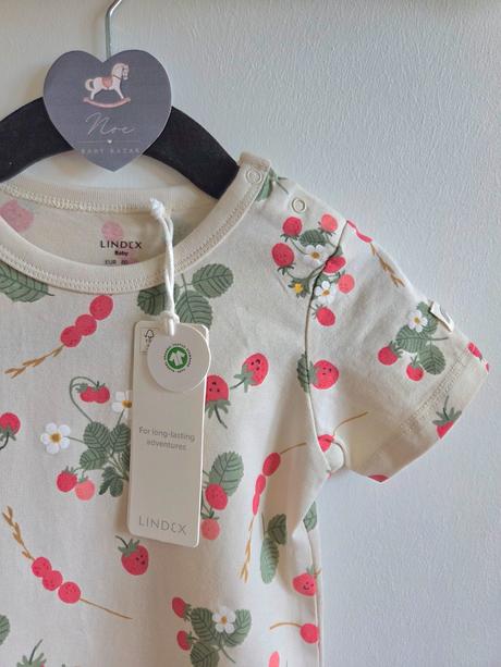 Lindex 86 a 80 jahody body zelene a kremove, lindex,86