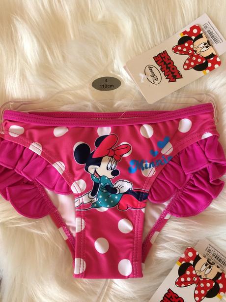Dievčenské 1-dielne plavky minnie mouse., disney,116 / 122