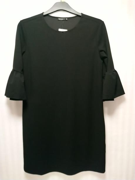 Dámske čierne elastické šaty, terranova, terranova,m