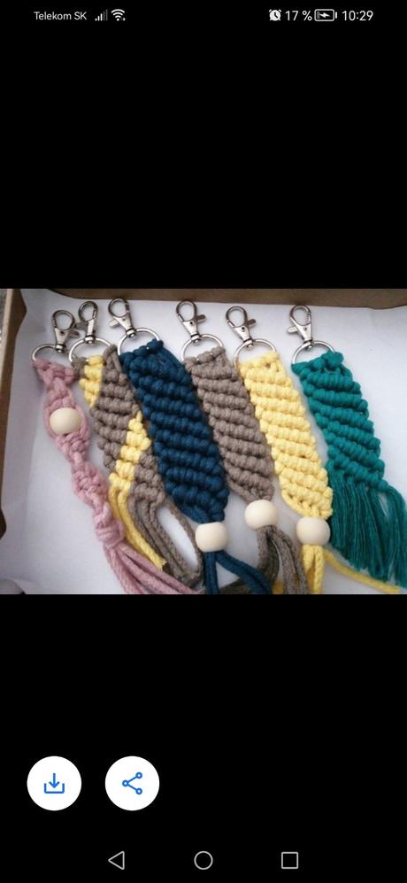 Kľúčenka macrame, 