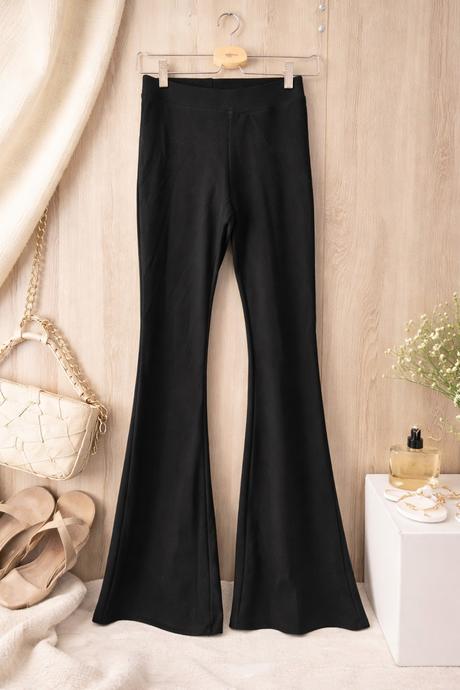 Čierne zvonové nohavice, gina,xs