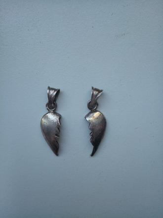 Prívesky strieborné srdce,