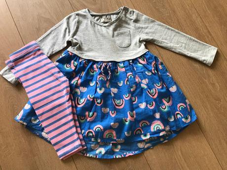 Komplet šatky+leginky, next,80