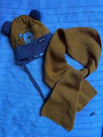 Komplet šál+ čiapka, 62