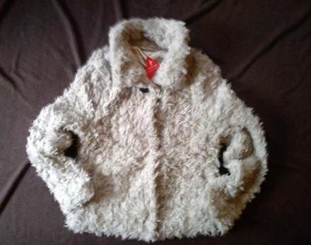 Chlpaty kozusok v prirodnej farbe vel.xs/s, s