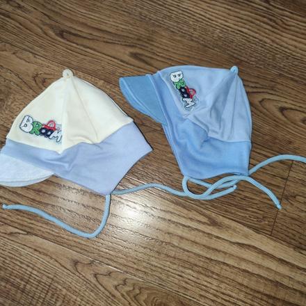 Tenká čiapočka na viazanie so šiltom 40, 56