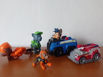 Paw patrol auta figurky,