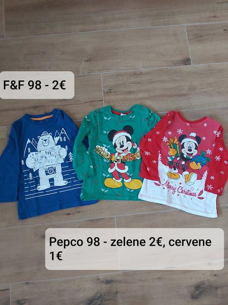 Vianočné tričká 98, f&f,98