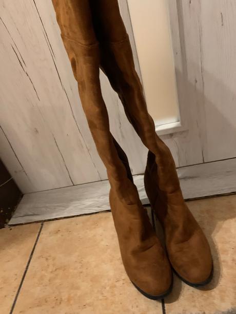 Teplé čizmy nad kolená, 39