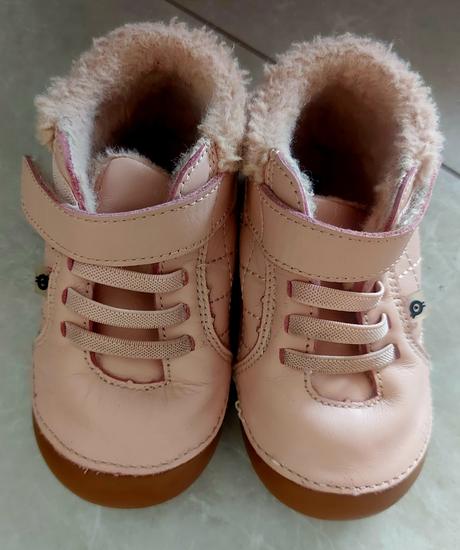 Dievčenské teplé barefoot čižmy old soles, 23
