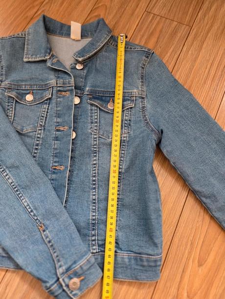 Riflová bunda, h&m,152