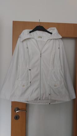 Biela nepremokava tenka bundicka xl, xl