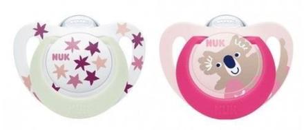 Nuk silikónový sumlík star day & night 18-36m, 2ks, nuk