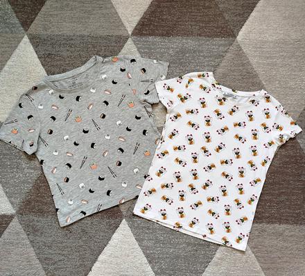 Pekné tričká sushi a mačka šťastia, pull&bear,xs