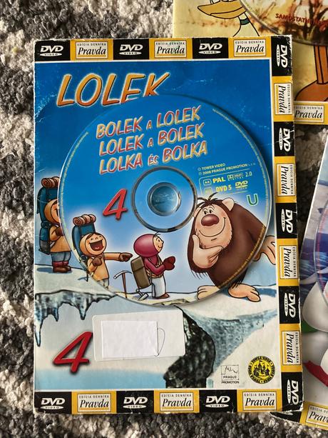 Dvd pinocchio, lolek a bolek, ozie boo, 