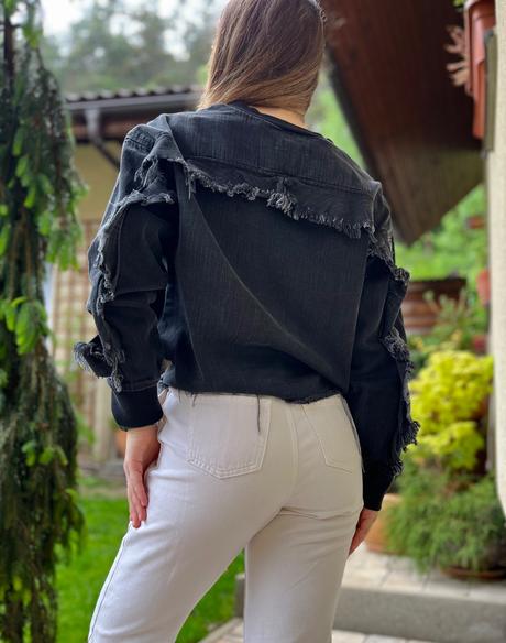 Zara rifľová mikina, zara,s