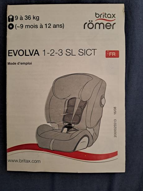Autosedacka britax evolva 1-2-3, britax