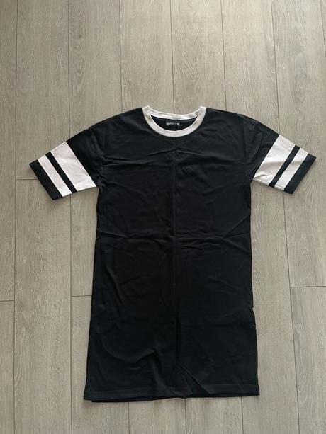 Čierne šaty - dlhé tričko, gate,xs