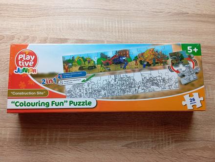 Puzzle na vyfarbovanie, 