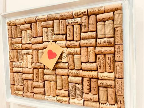 Nástenka - dekorácia z vínových korkov 2, 