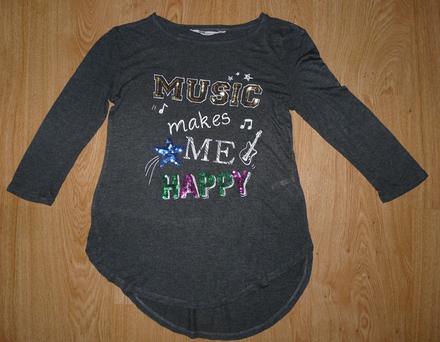 Flitrový nápis, h&m,146