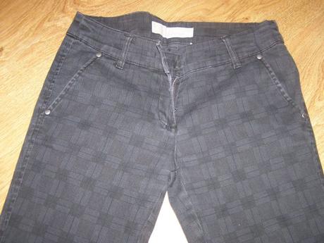 Fishbone nohavice s károvanou vzorkou, fishbone,xs