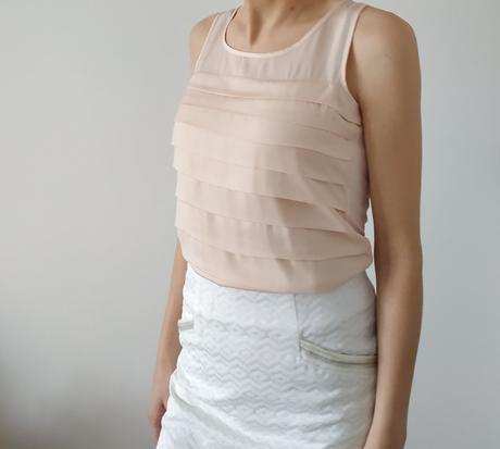 Lososove tielko top s nazbieranim orsay, vel. xs, orsay,xs