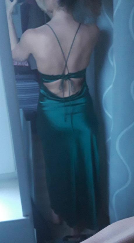 Zelené šaty midi, m