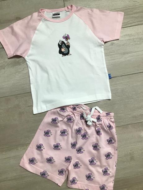 Dvojdielné letné pyžamko s krtkom, 104