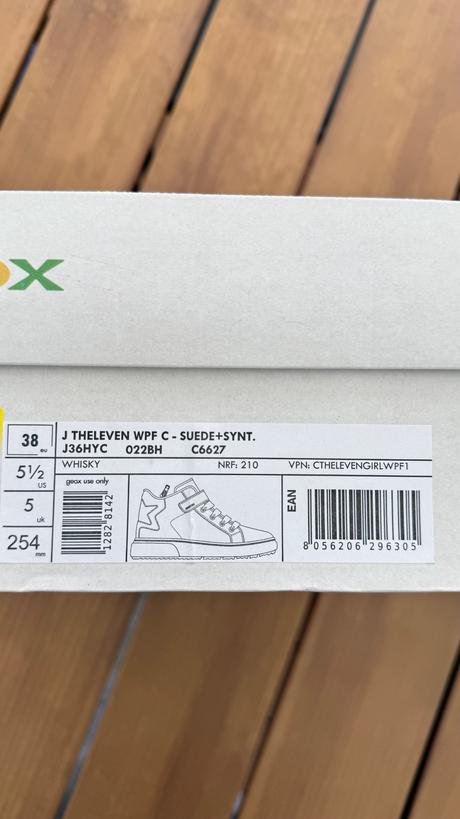 Kožené sneakersy geox respira 25cm, geox,38