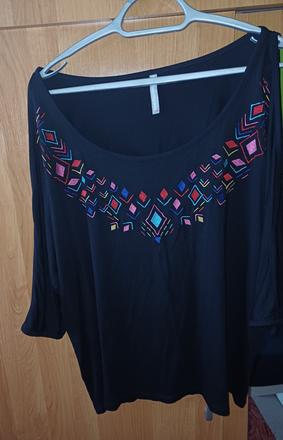 Damske vyšívané tričko blancheporte xxxl, xxxl